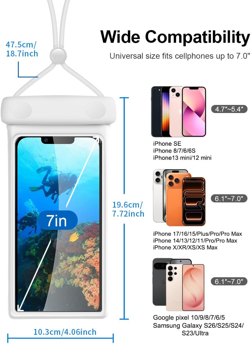 wellhouse 2-Pack Waterproof Phone Pouches