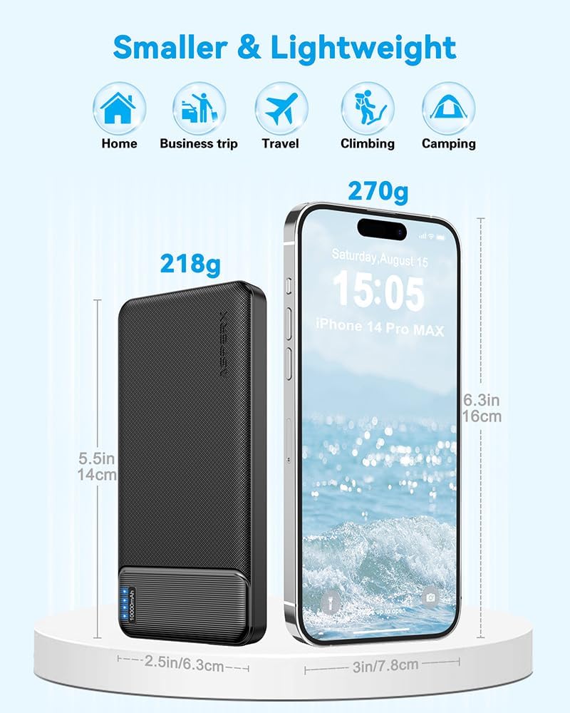 AsperX 2-Pack 10000mAh Power Banks