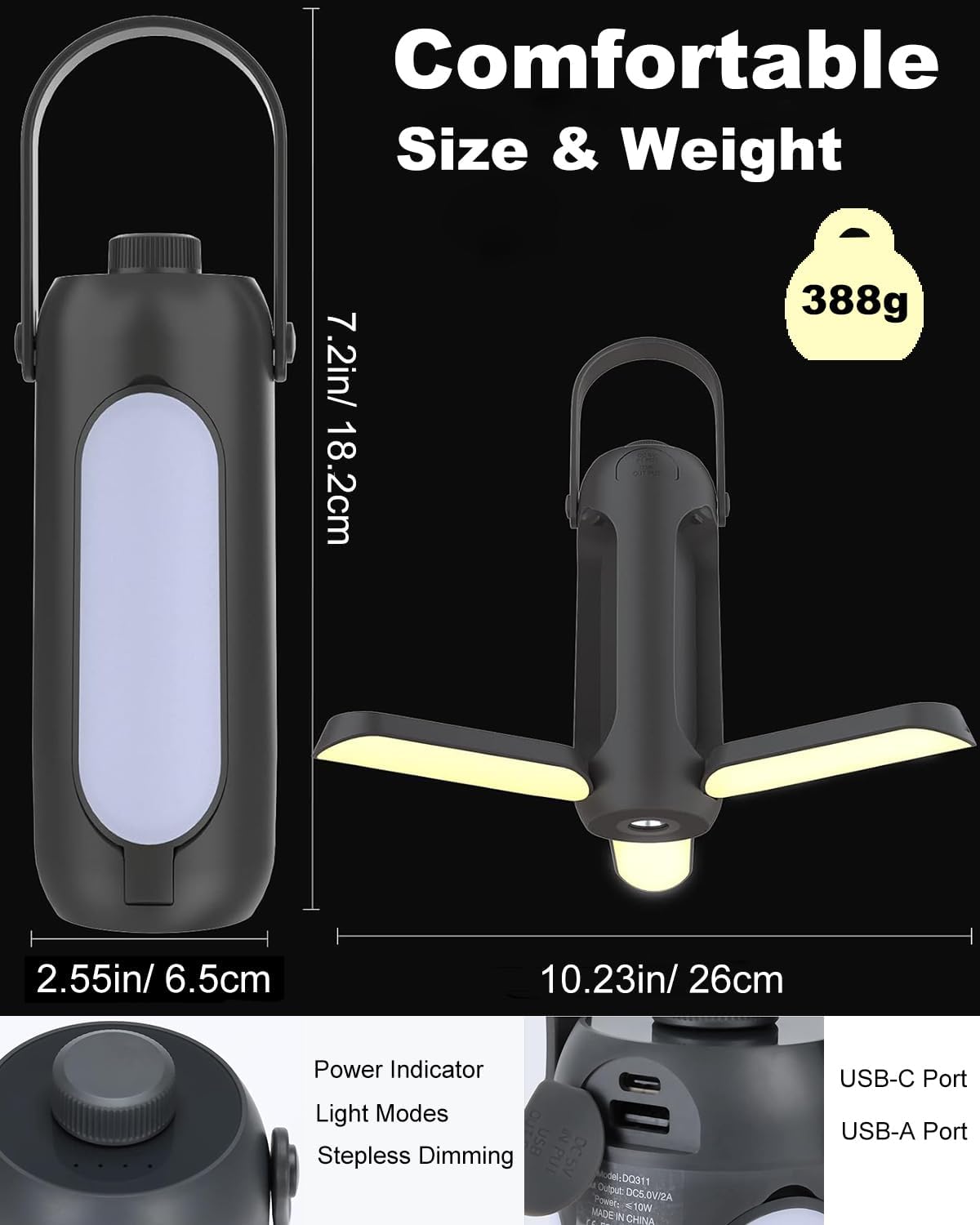 10000mAh Camping Lantern and Power Bank