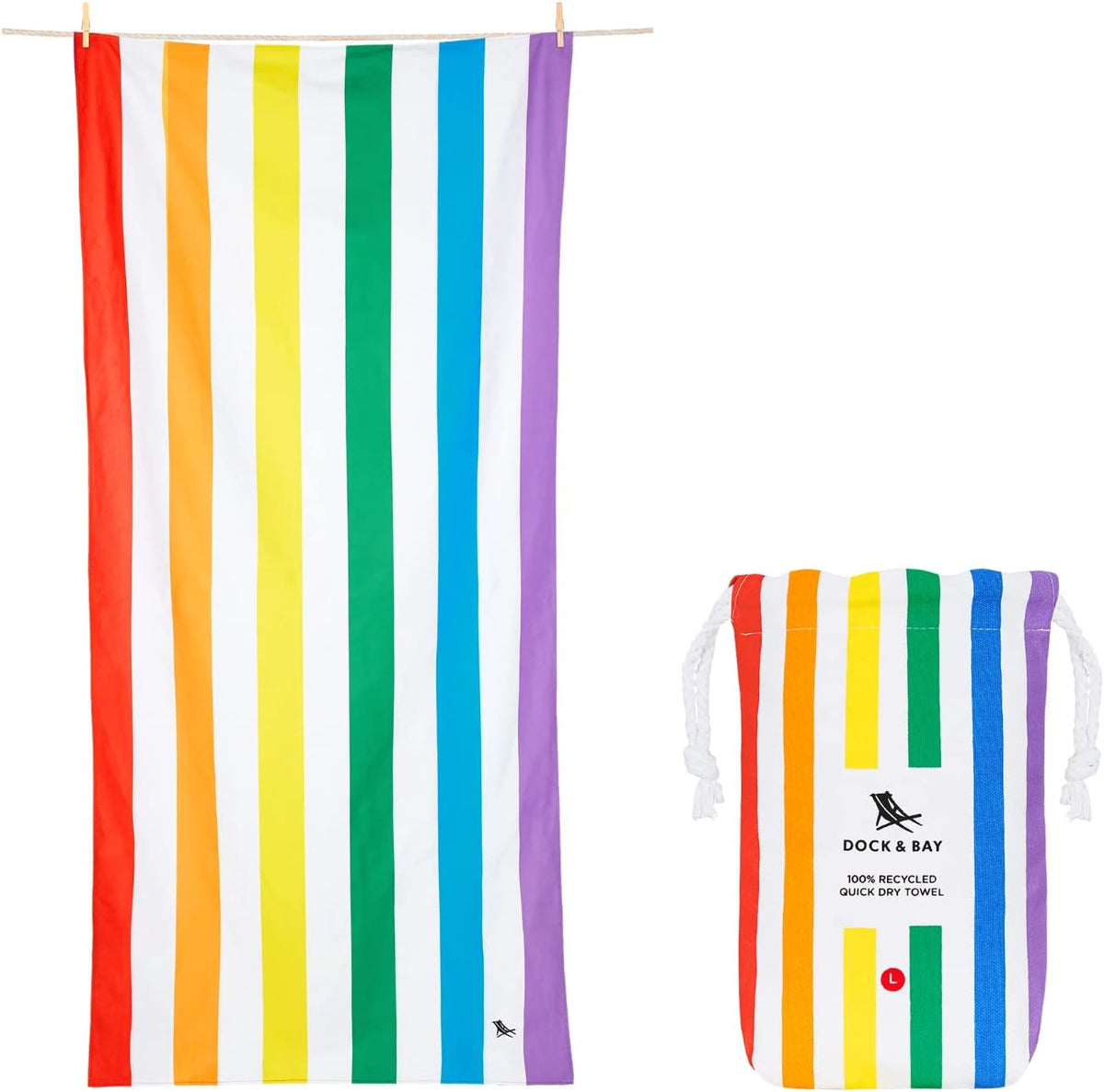 Dock & Bay Kids Quick-Dry Sand-Free Beach Towel
