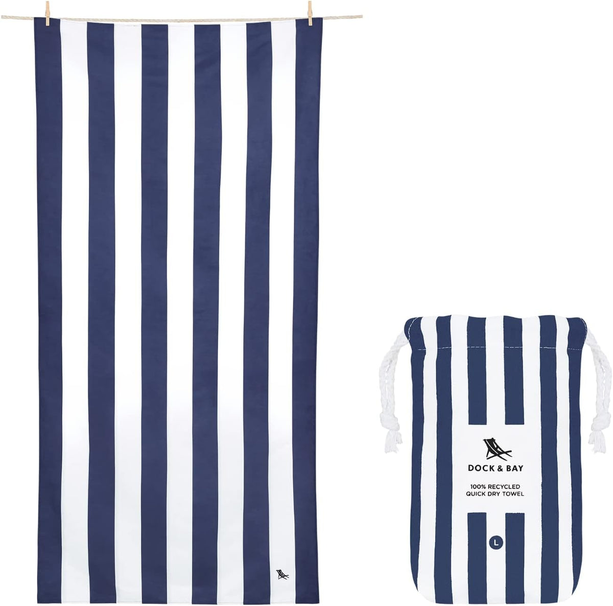 Dock & Bay Kids Quick-Dry Sand-Free Beach Towel
