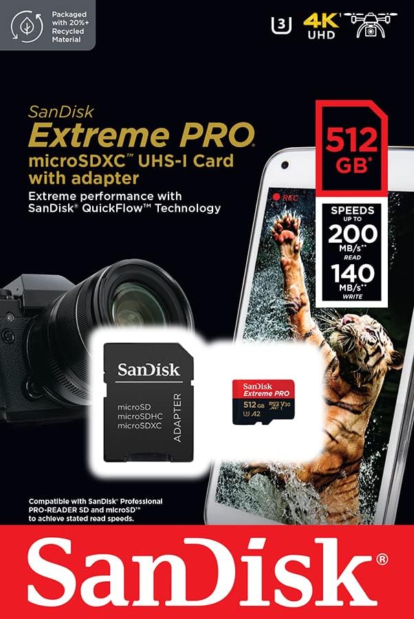 SanDisk Extreme microSDXC Card with Adapter