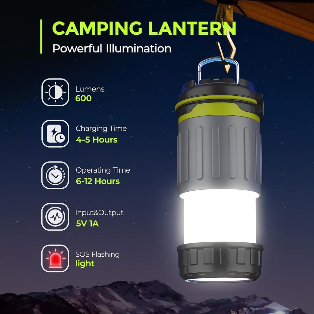 Quntis Rechargeable Telescoping Camping Lantern