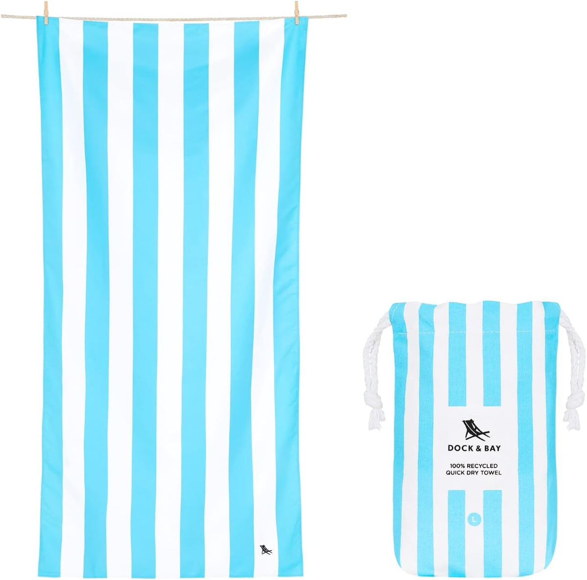 Dock & Bay Kids Quick-Dry Sand-Free Beach Towel