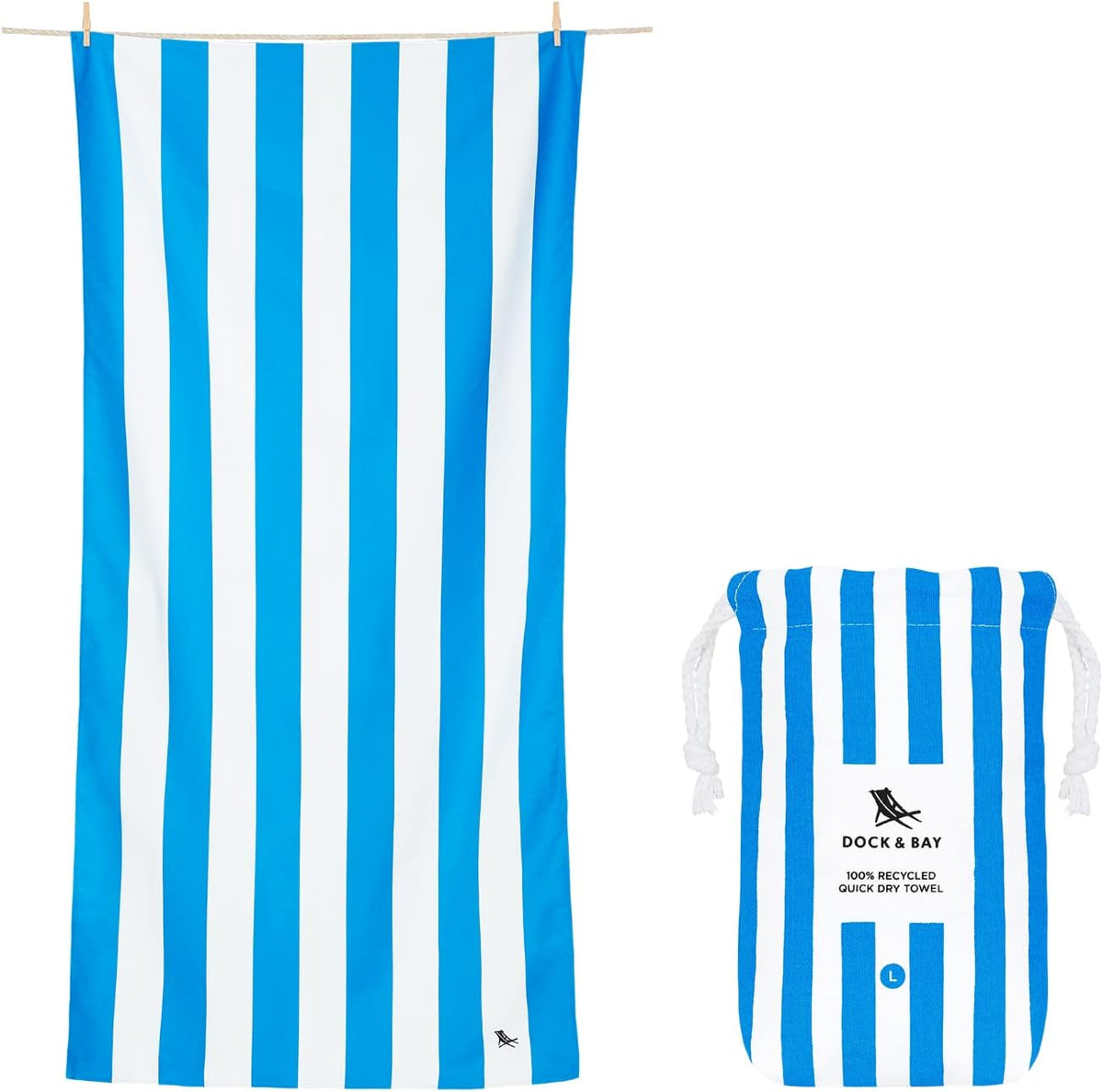 Dock & Bay Kids Quick-Dry Sand-Free Beach Towel