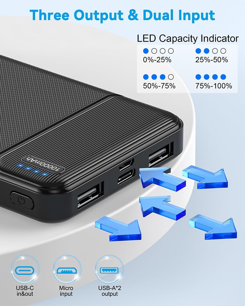 AsperX 2-Pack 10000mAh Power Banks