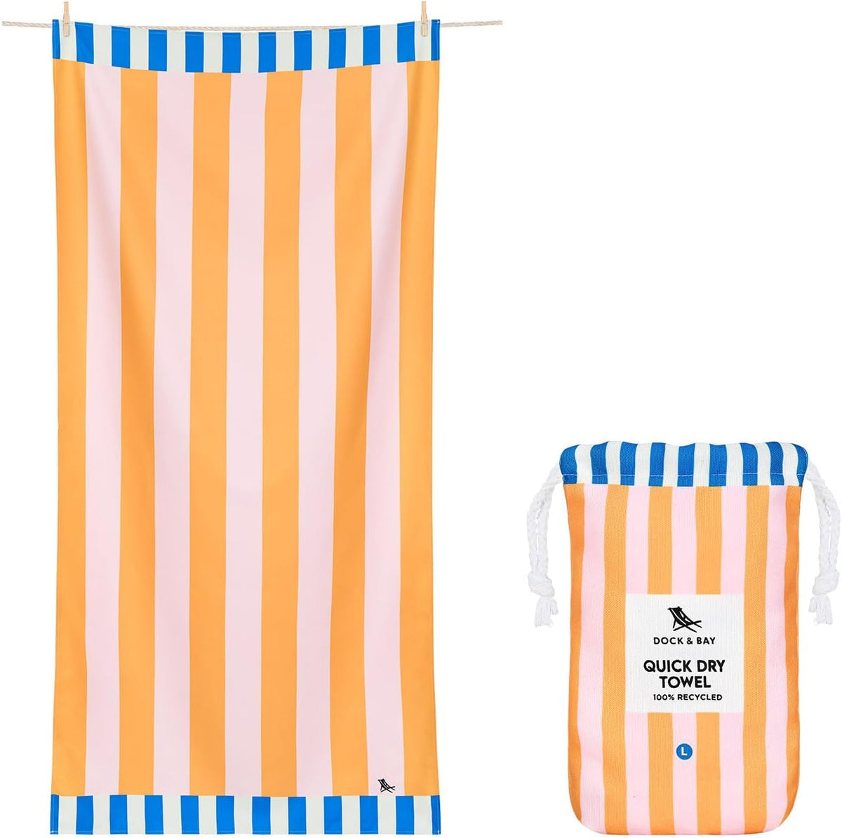 Dock & Bay Kids Quick-Dry Sand-Free Beach Towel