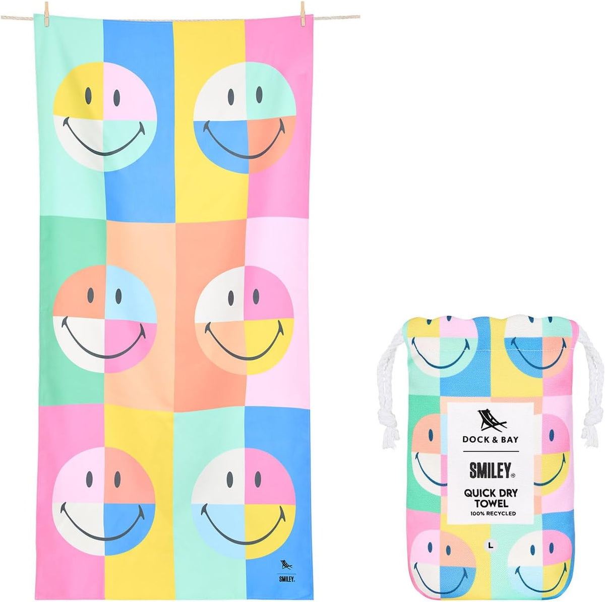 Dock & Bay Kids Quick-Dry Sand-Free Beach Towel