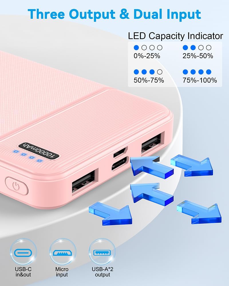 AsperX 2-Pack 10000mAh Power Banks