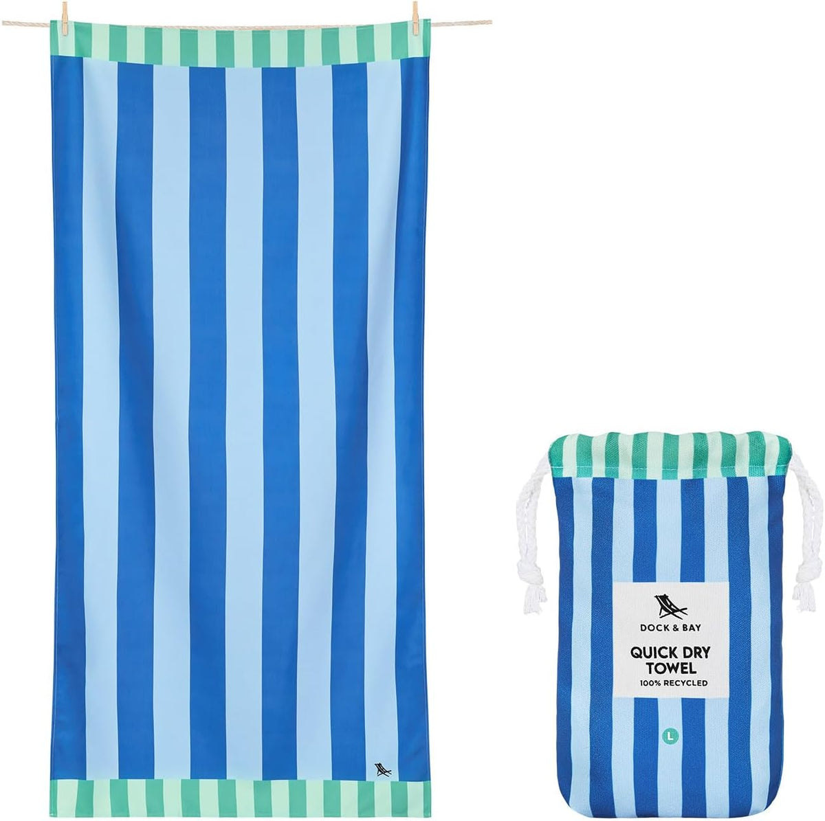 Dock & Bay Kids Quick-Dry Sand-Free Beach Towel