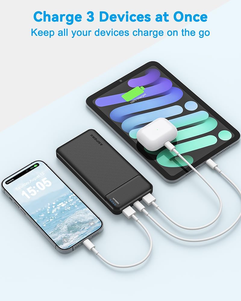 AsperX 2-Pack 10000mAh Power Banks