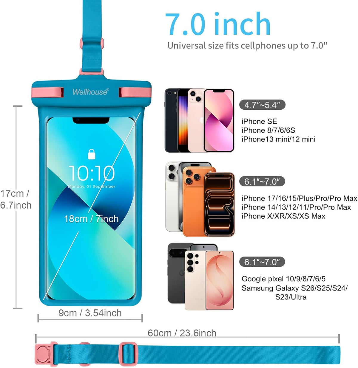 wellhouse 2-Pack Waterproof Phone Pouches