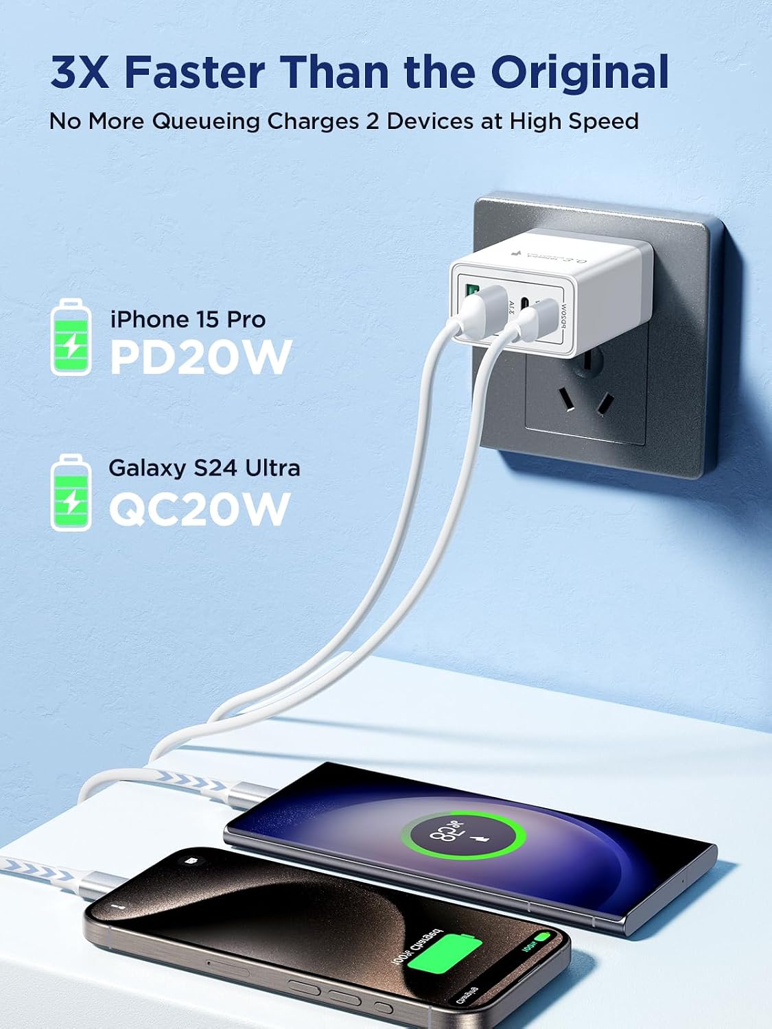 Aioneus 40W 4-Port USB-C Fast Charger
