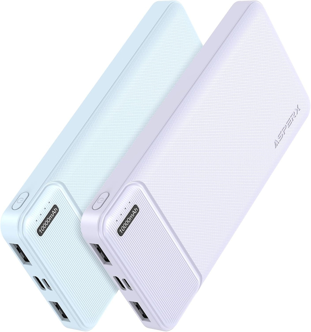 AsperX 2-Pack 10000mAh Power Banks