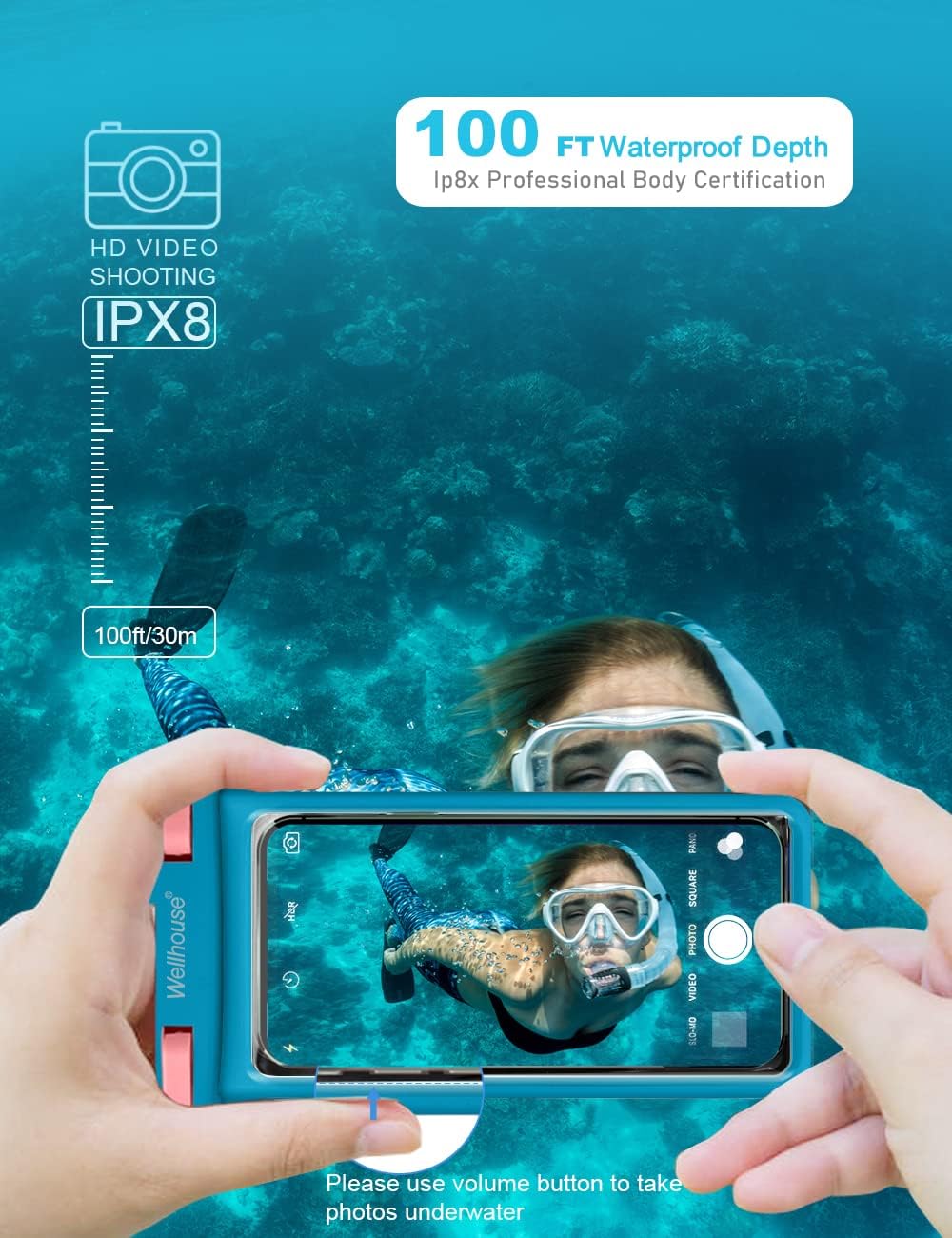 wellhouse 2-Pack Waterproof Phone Pouches
