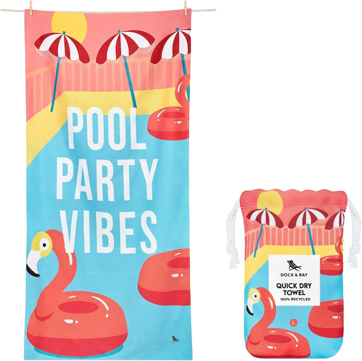 Dock & Bay Kids Quick-Dry Sand-Free Beach Towel