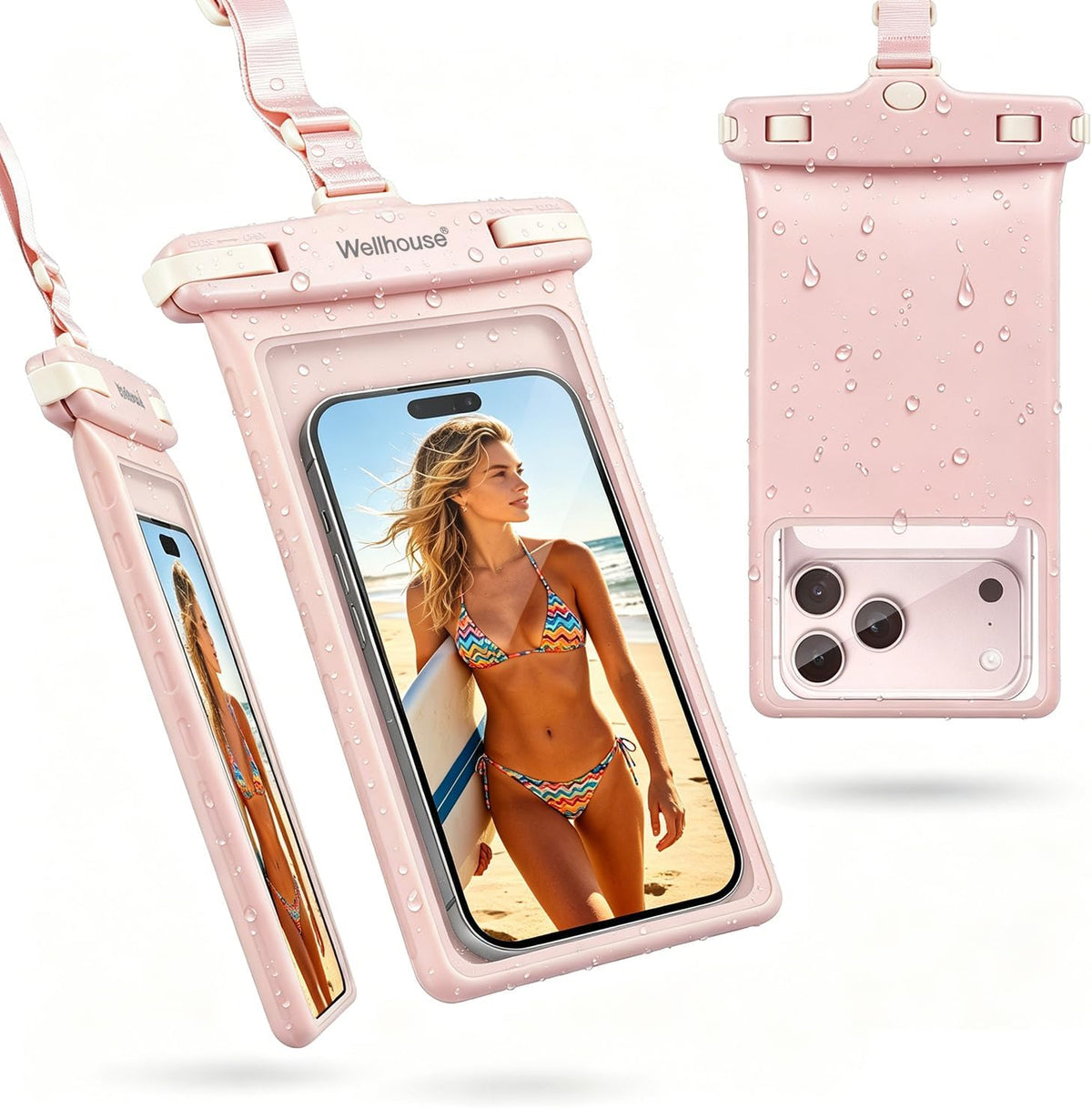 wellhouse 2-Pack Waterproof Phone Pouches