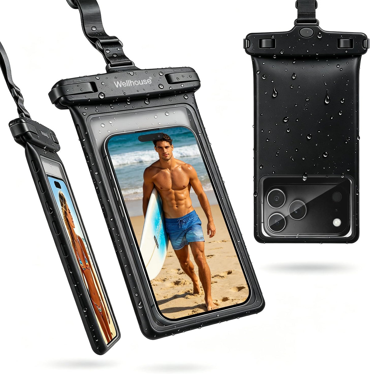 wellhouse 2-Pack Waterproof Phone Pouches