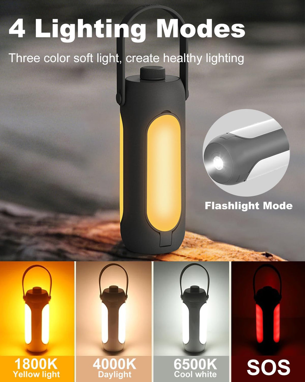 10000mAh Camping Lantern and Power Bank
