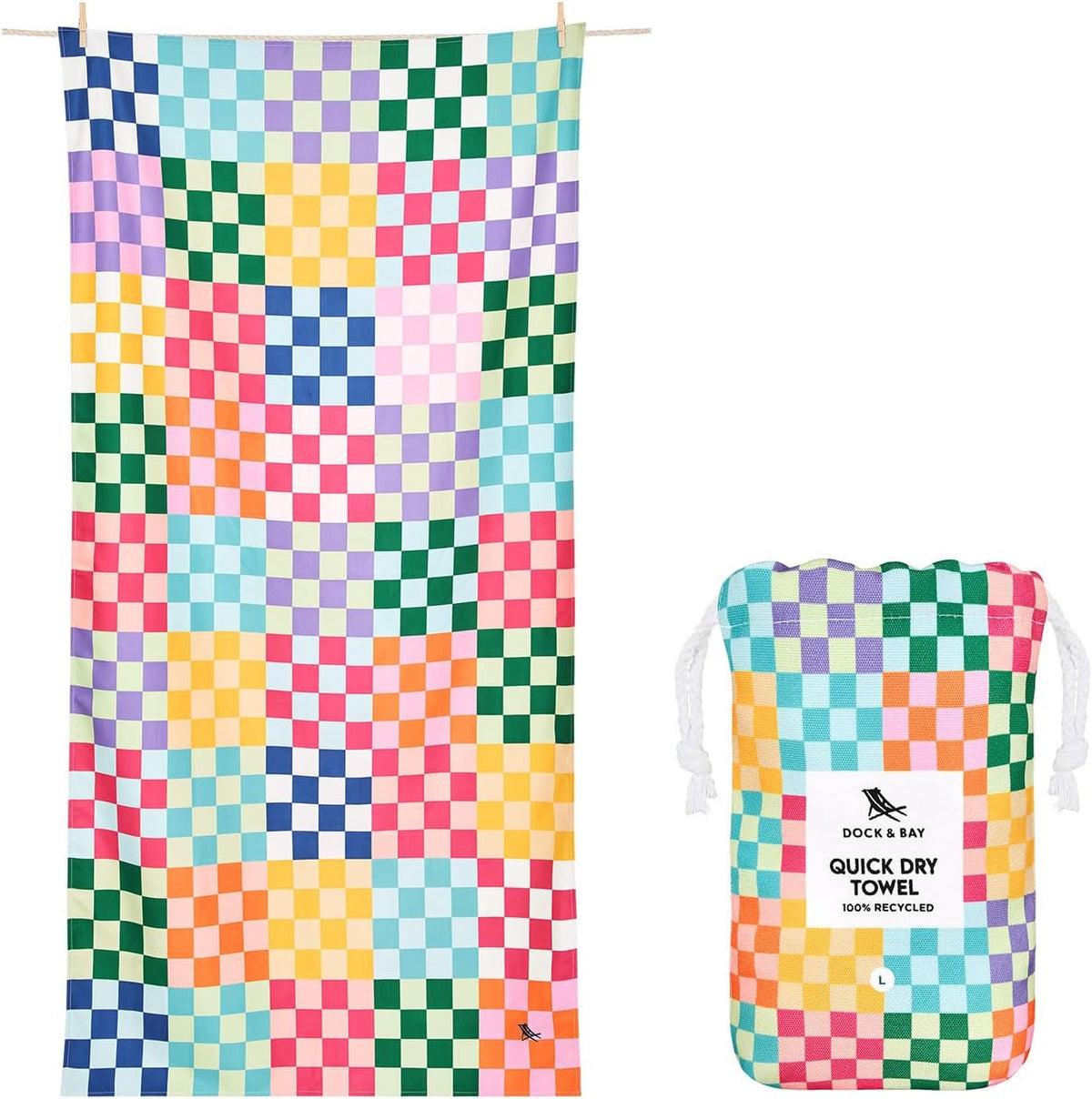 Dock & Bay Kids Quick-Dry Sand-Free Beach Towel