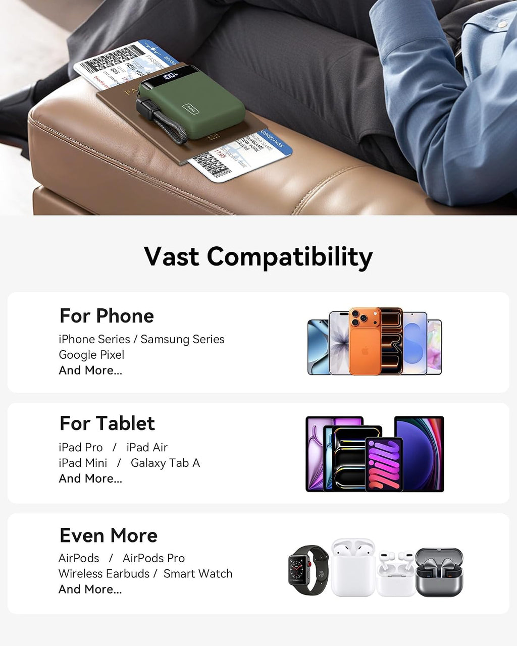 INIU 20000mAh 22.5W Fast-Charging Power Bank