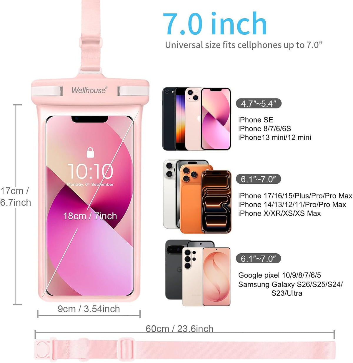 wellhouse 2-Pack Waterproof Phone Pouches