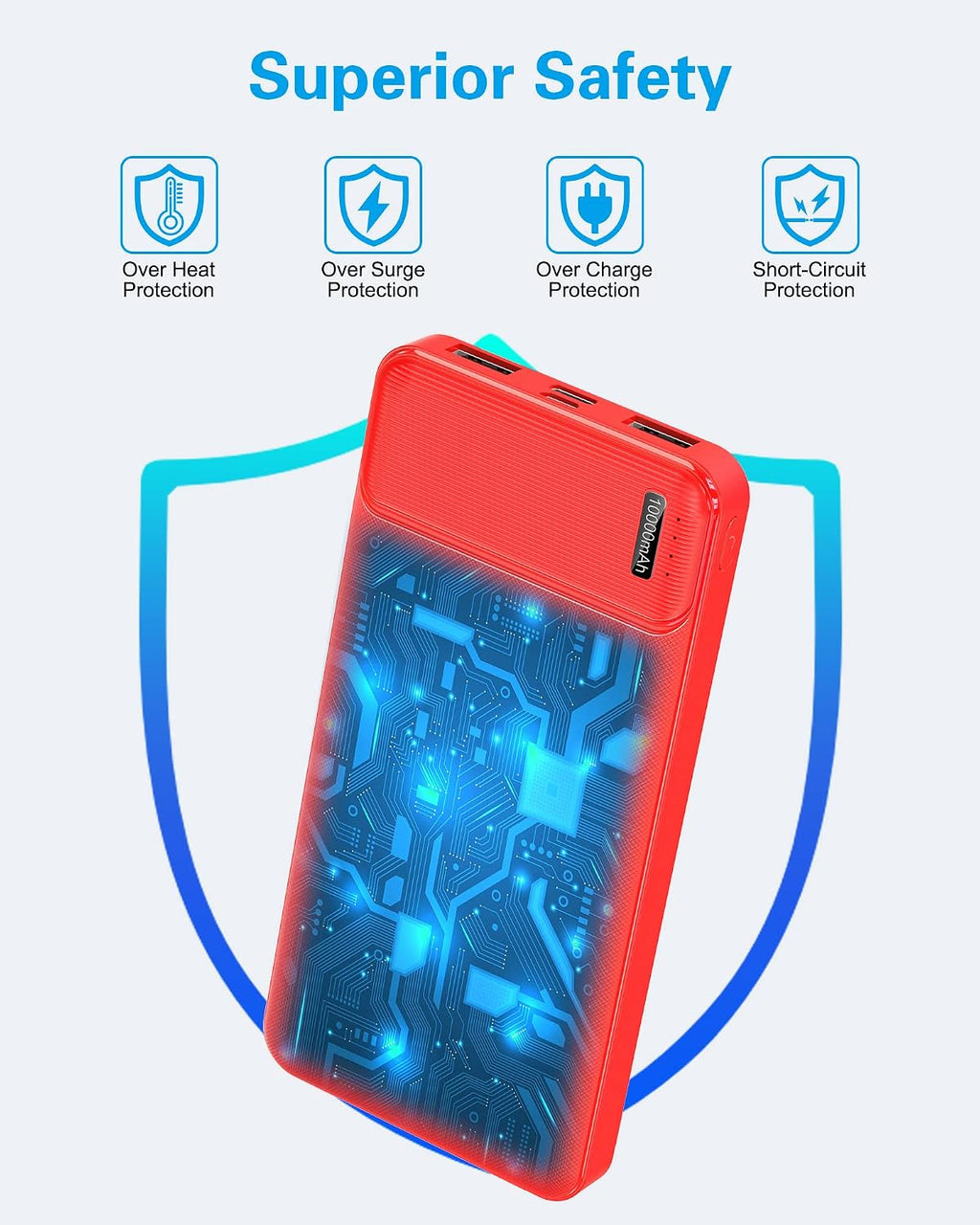 AsperX 2-Pack 10000mAh Power Banks