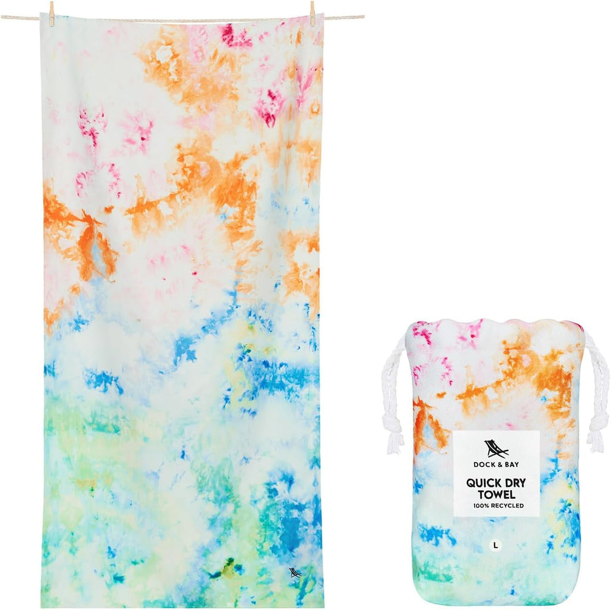 Dock & Bay Kids Quick-Dry Sand-Free Beach Towel