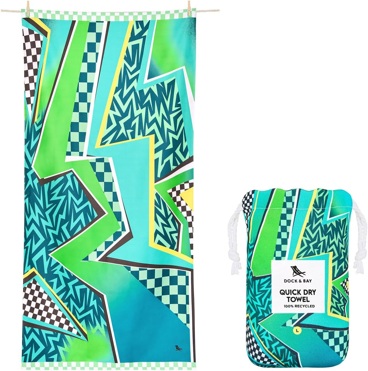 Dock & Bay Kids Quick-Dry Sand-Free Beach Towel
