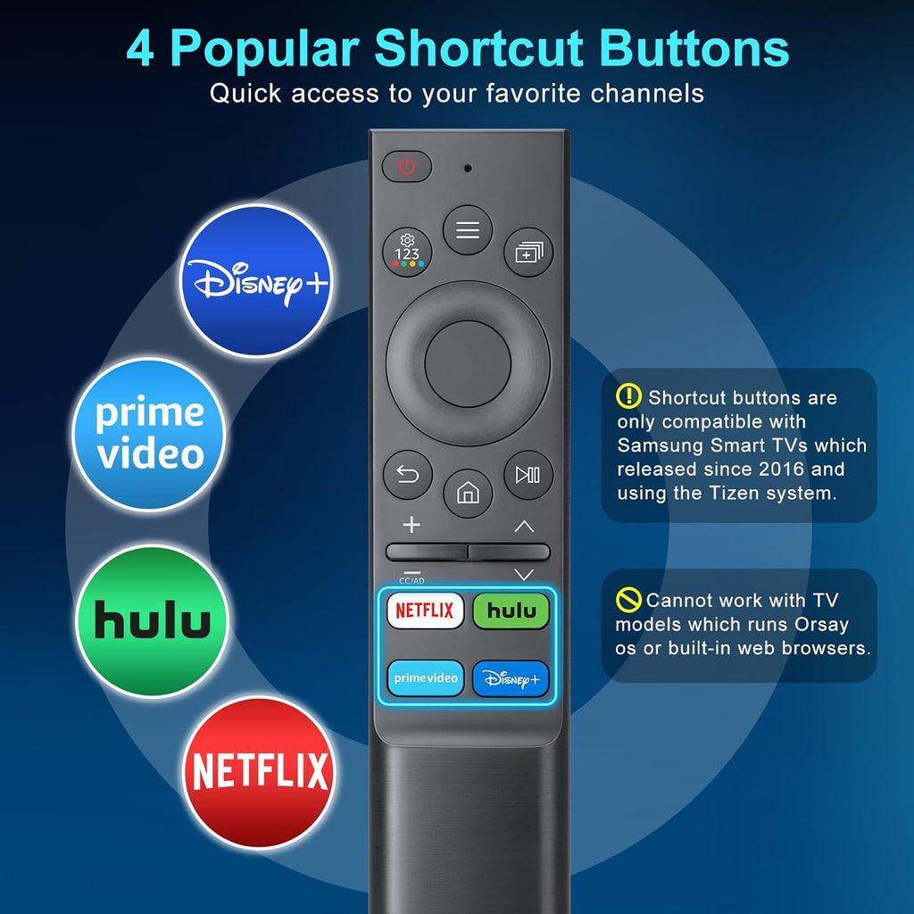 Universal Replacement Remote for Samsung Smart TVs
