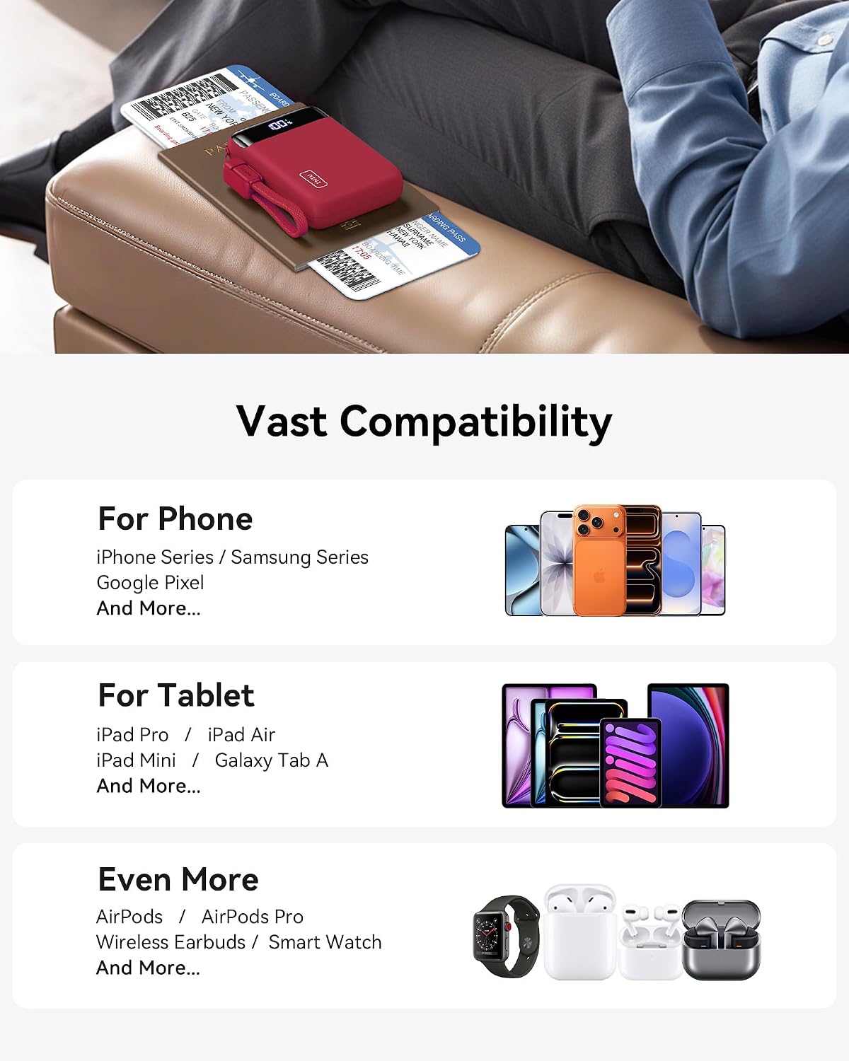 INIU 20000mAh 22.5W Fast-Charging Power Bank
