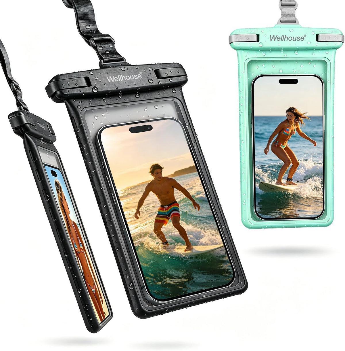 wellhouse 2-Pack Waterproof Phone Pouches