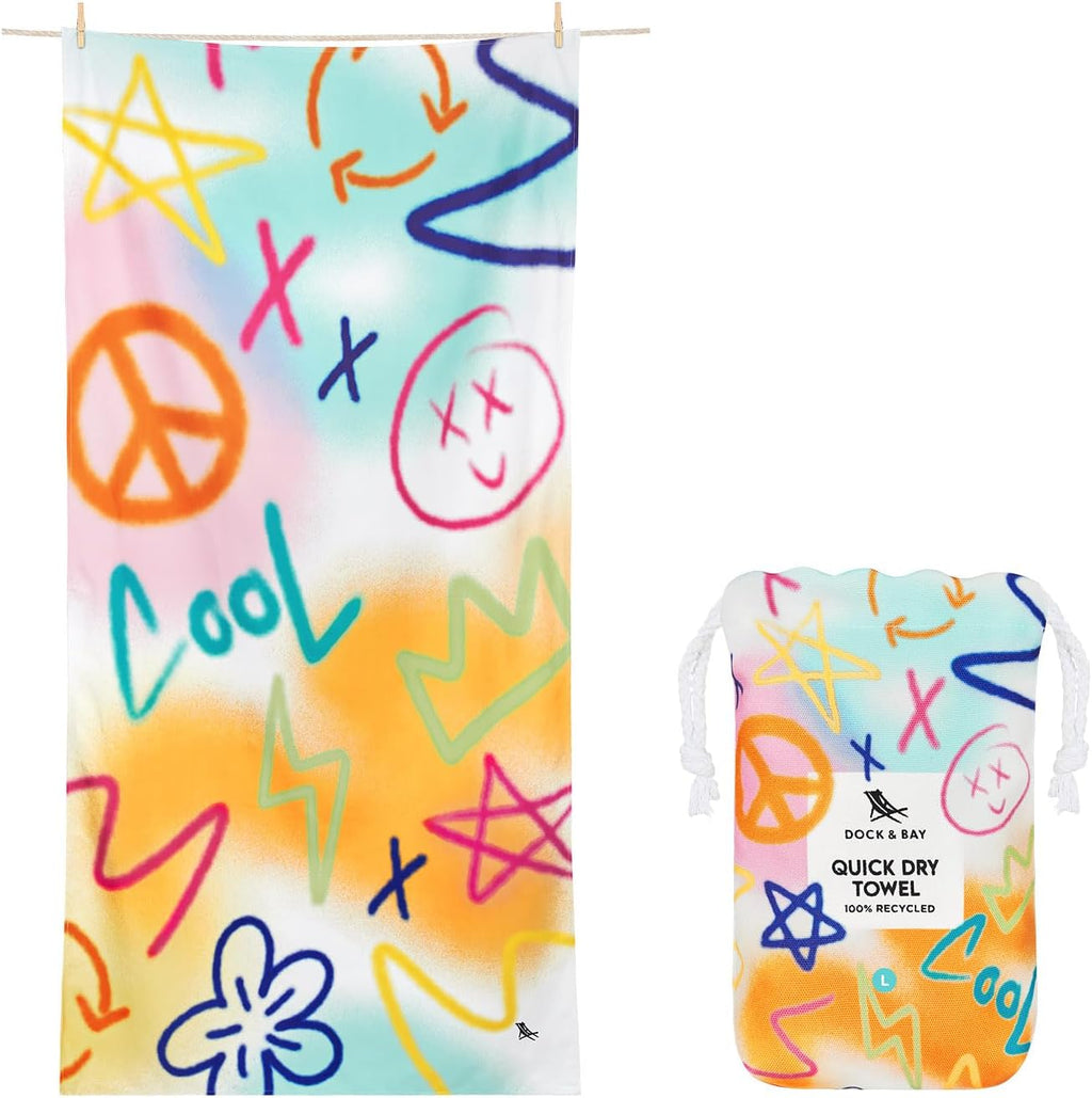Dock & Bay Kids Quick-Dry Sand-Free Beach Towel