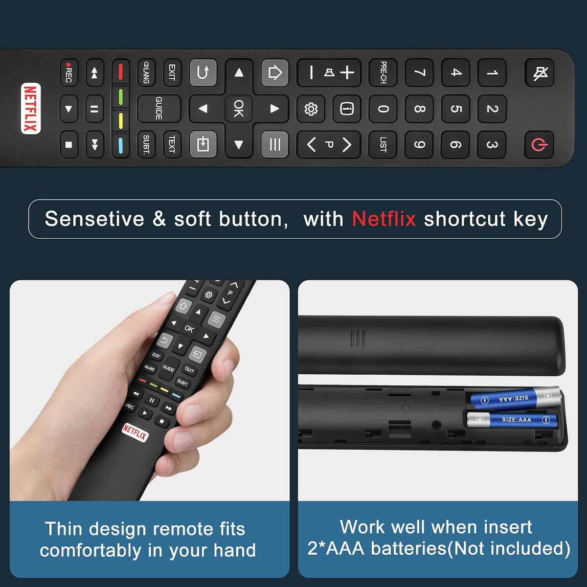 Universal Replacement Remote for Samsung Smart TVs
