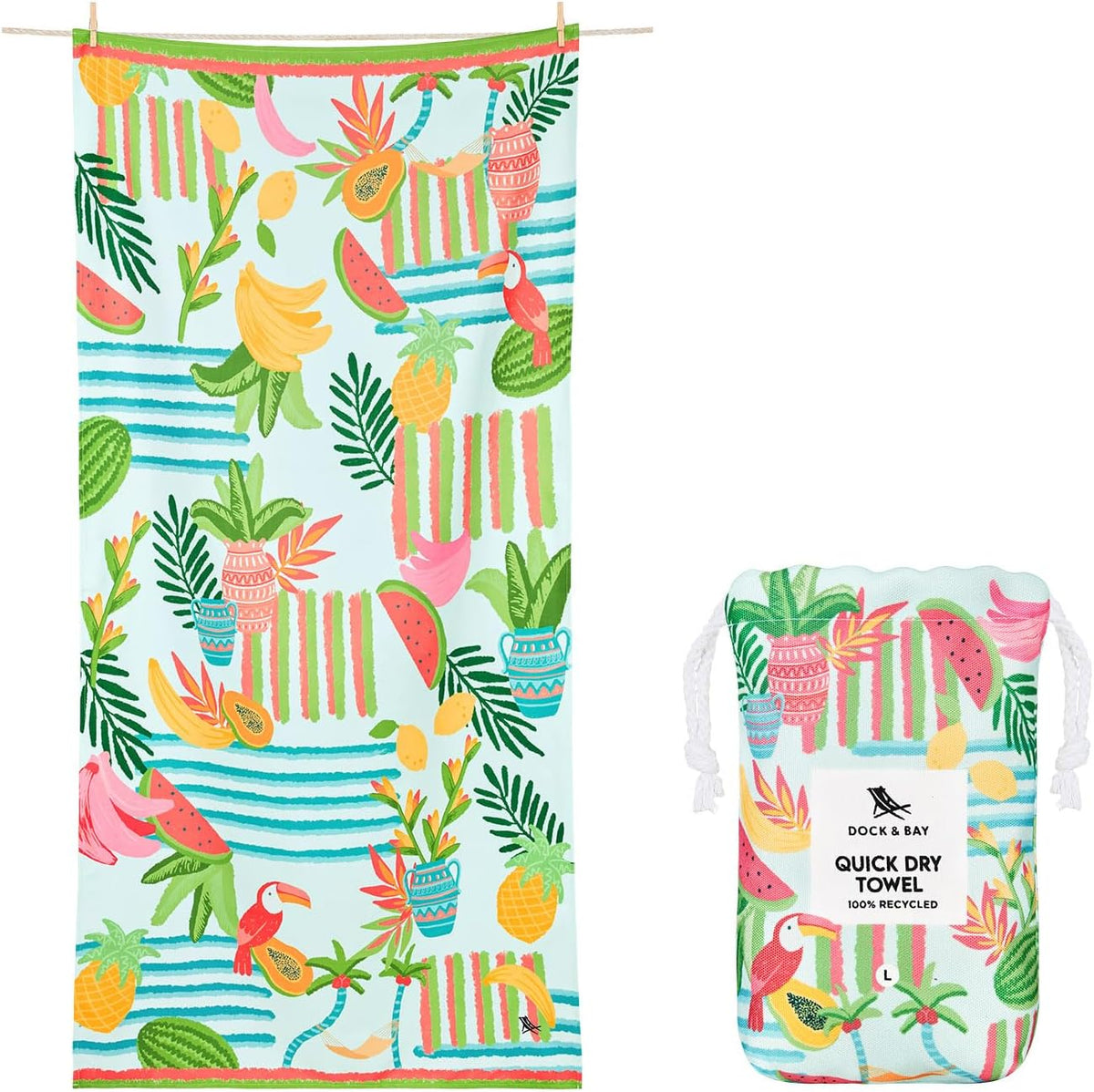 Dock & Bay Kids Quick-Dry Sand-Free Beach Towel