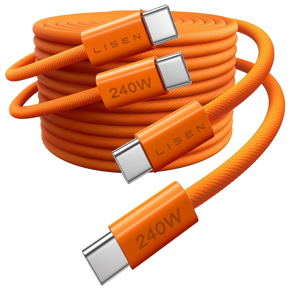 LISEN 2-Pack 240W 2m USB-C Cables