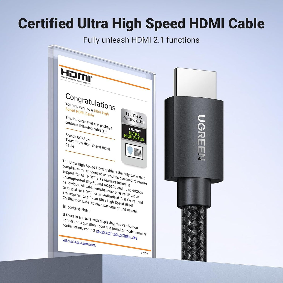 UGREEN 2m HDMI 2.1 8K Cable