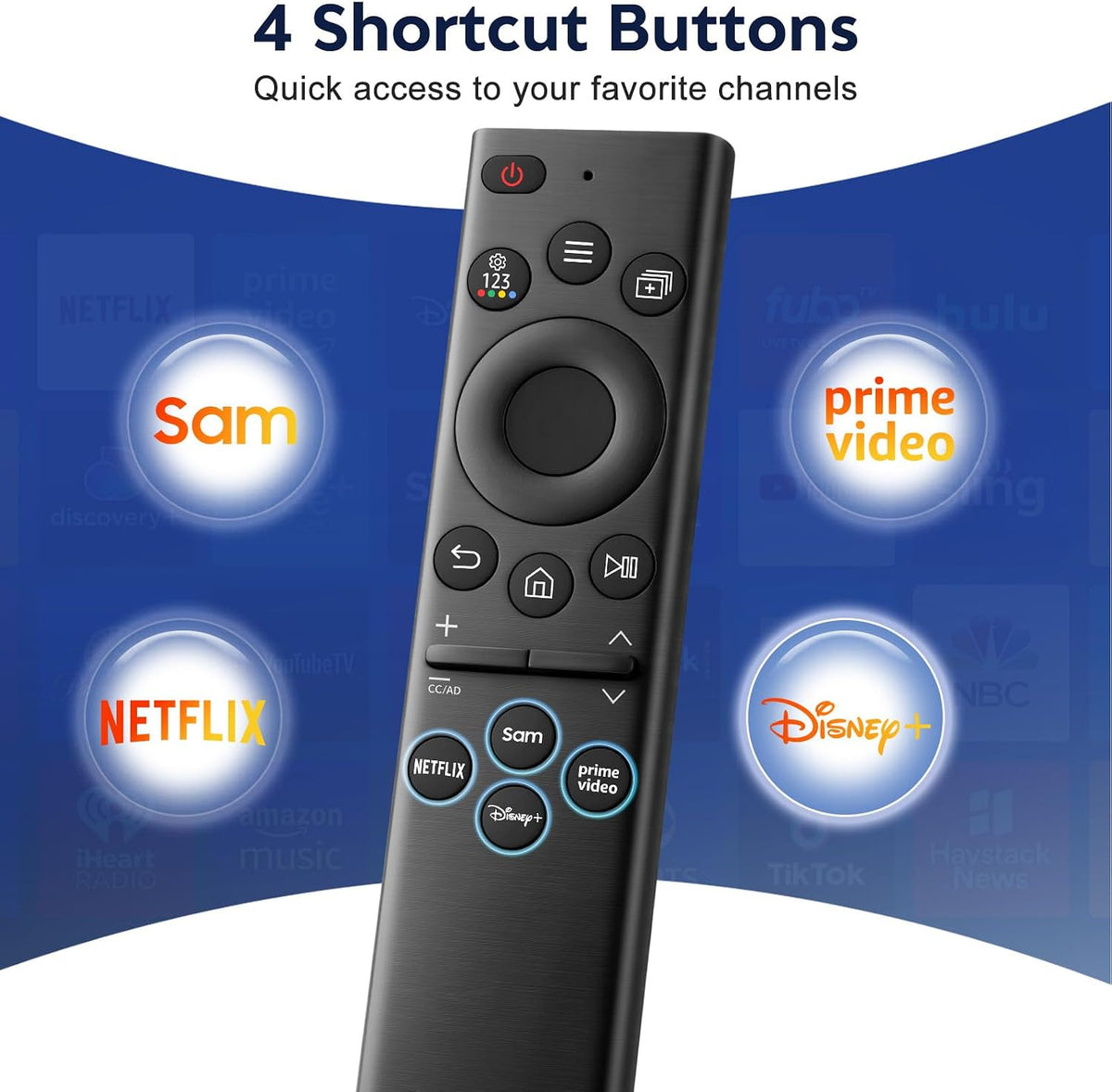 Universal Replacement Remote for Samsung Smart TVs
