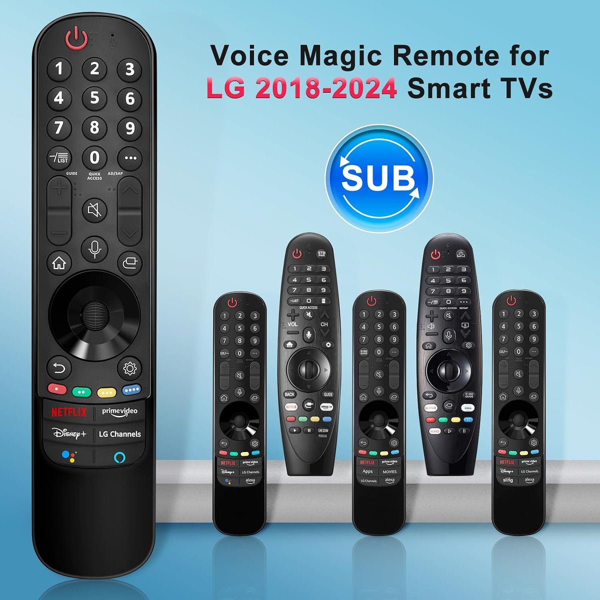 Universal Replacement Remote for Samsung Smart TVs
