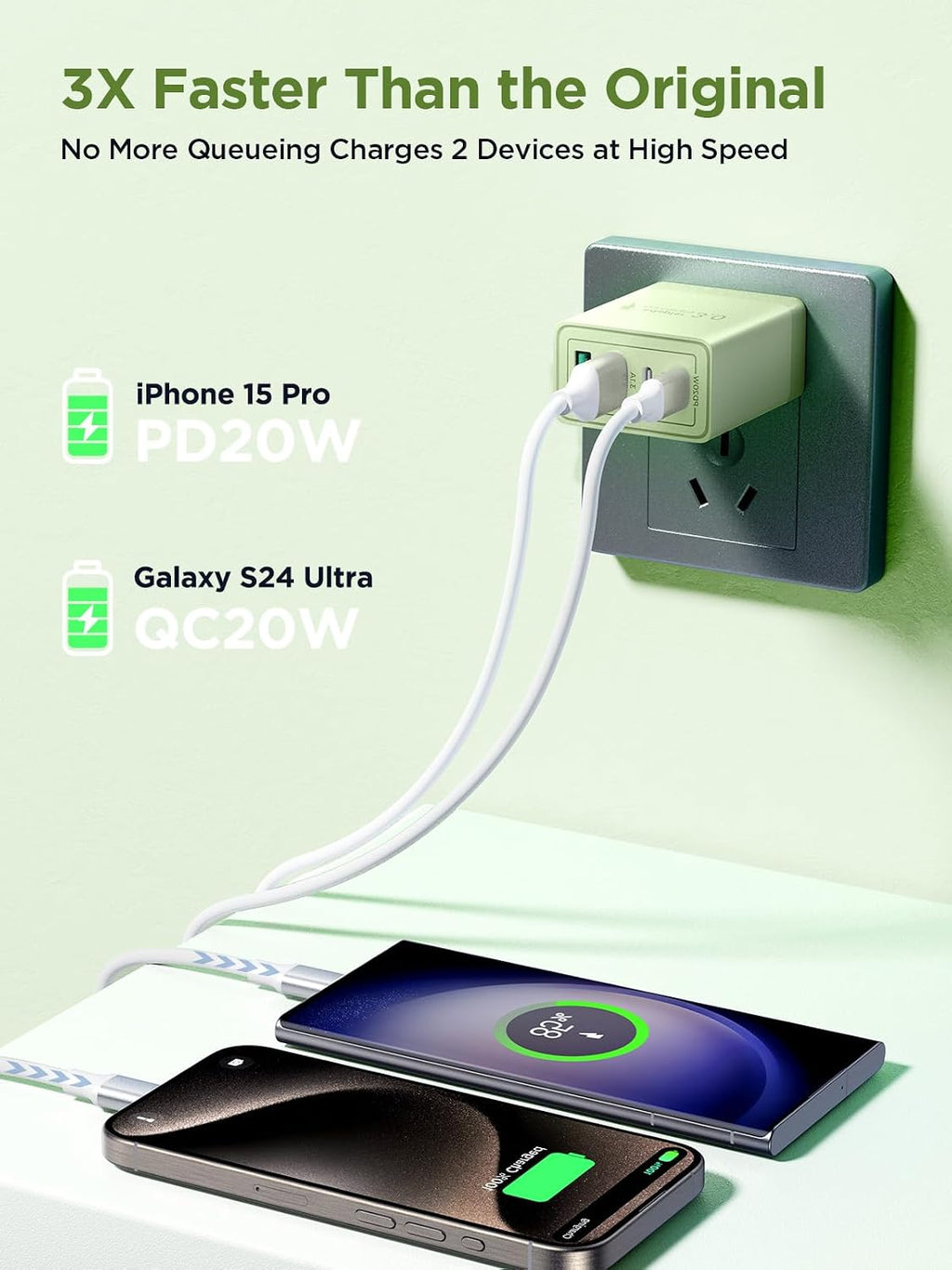 Aioneus 40W 4-Port USB-C Fast Charger