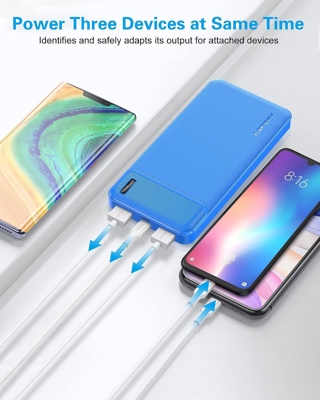 AsperX 2-Pack 10000mAh Power Banks