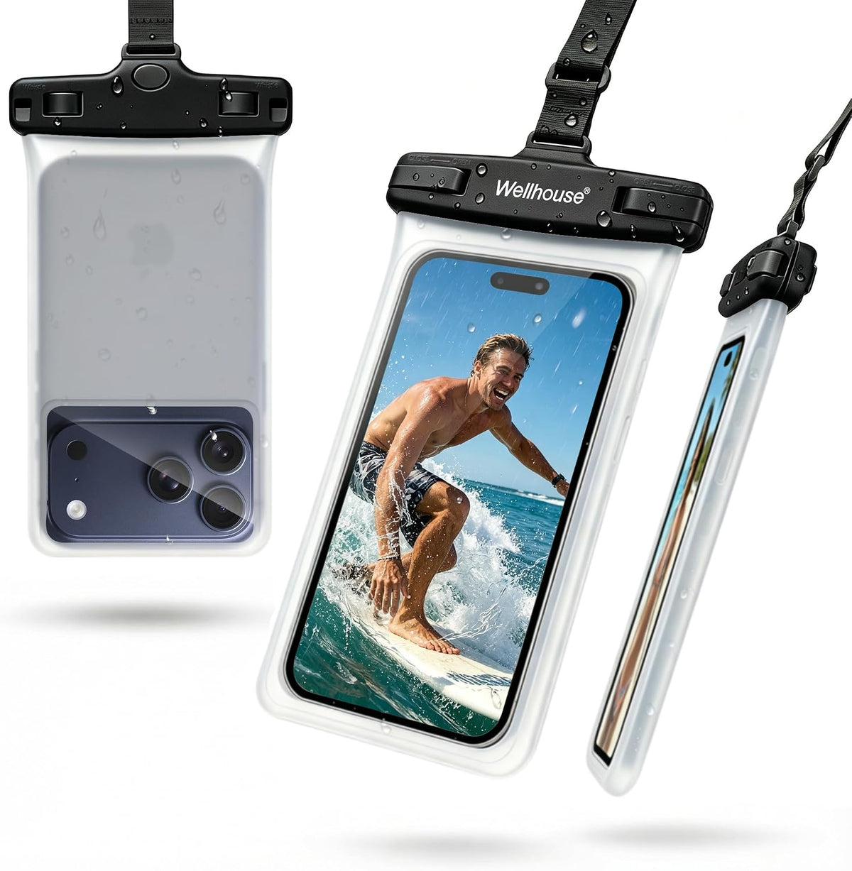 wellhouse 2-Pack Waterproof Phone Pouches