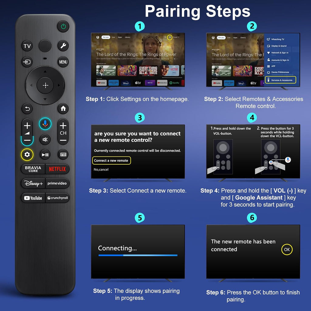 Universal Replacement Remote for Samsung Smart TVs
