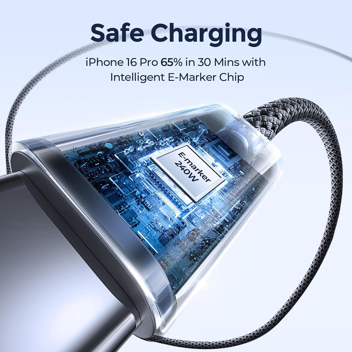 LISEN 2-Pack 240W 2m USB-C Cables