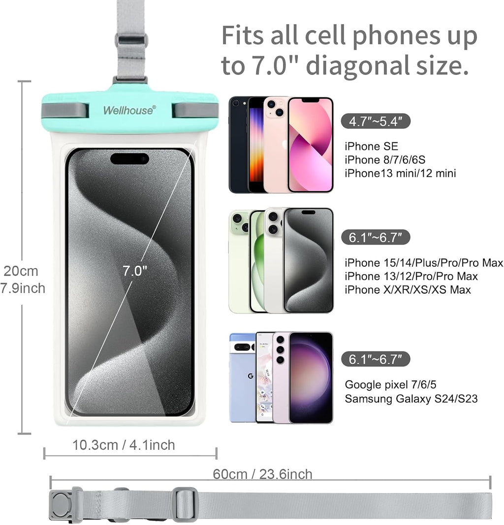 wellhouse 2-Pack Waterproof Phone Pouches