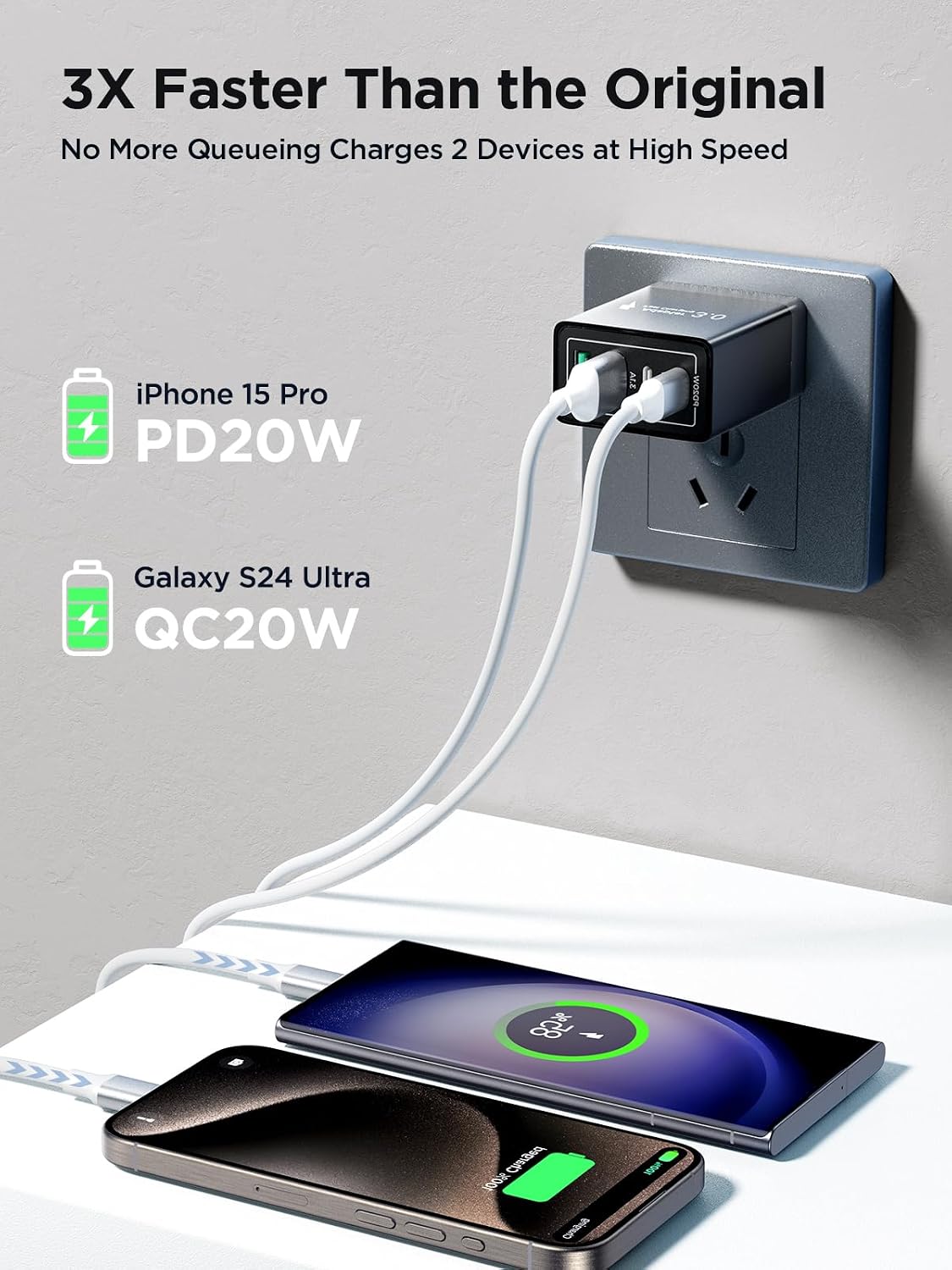 Aioneus 40W 4-Port USB-C Fast Charger