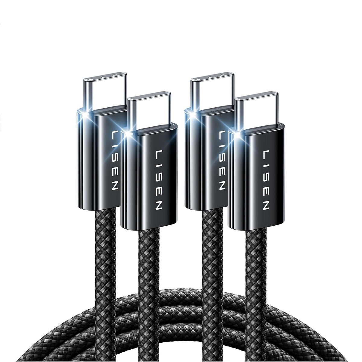 LISEN 2-Pack 240W 2m USB-C Cables