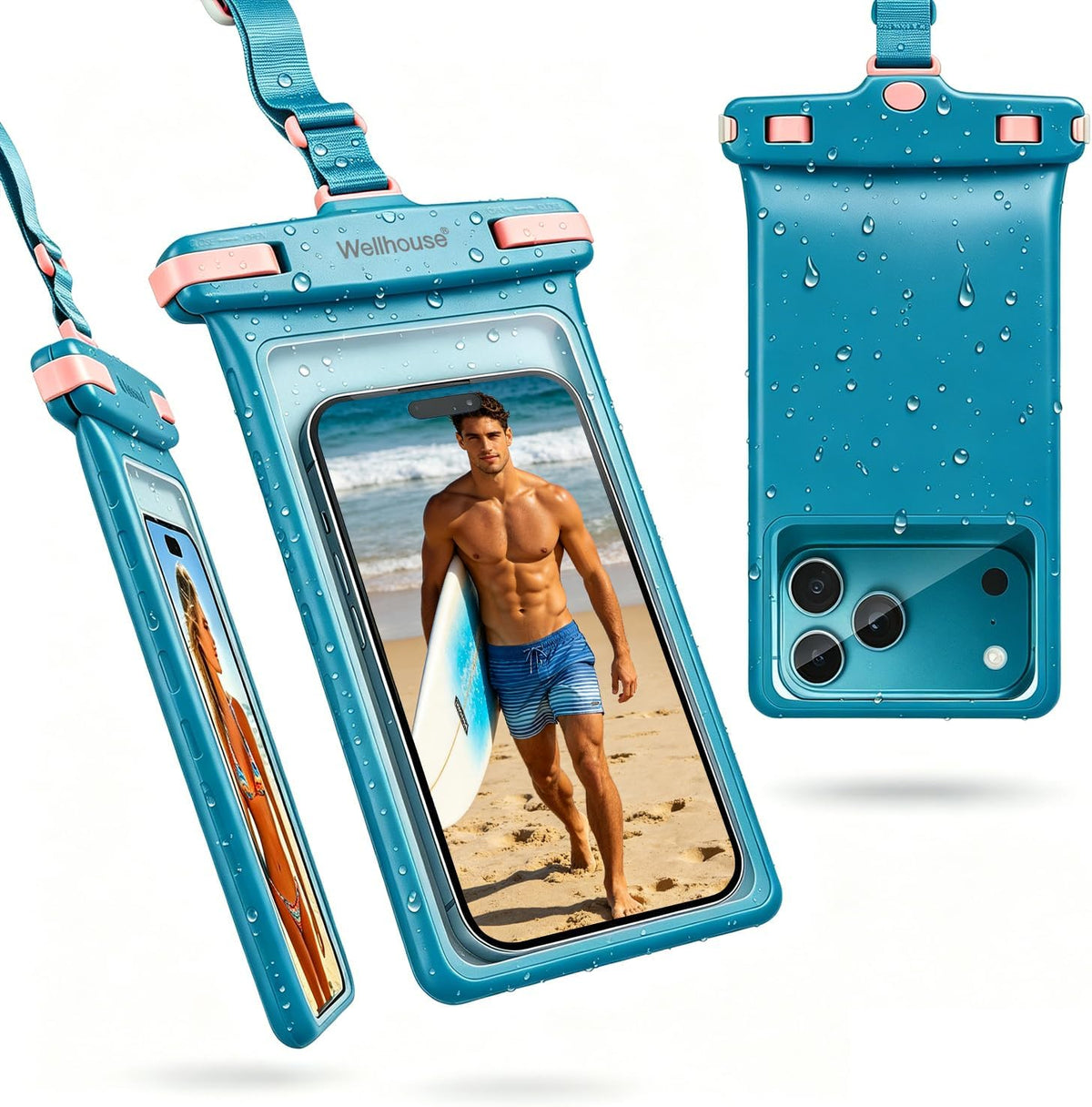 wellhouse 2-Pack Waterproof Phone Pouches