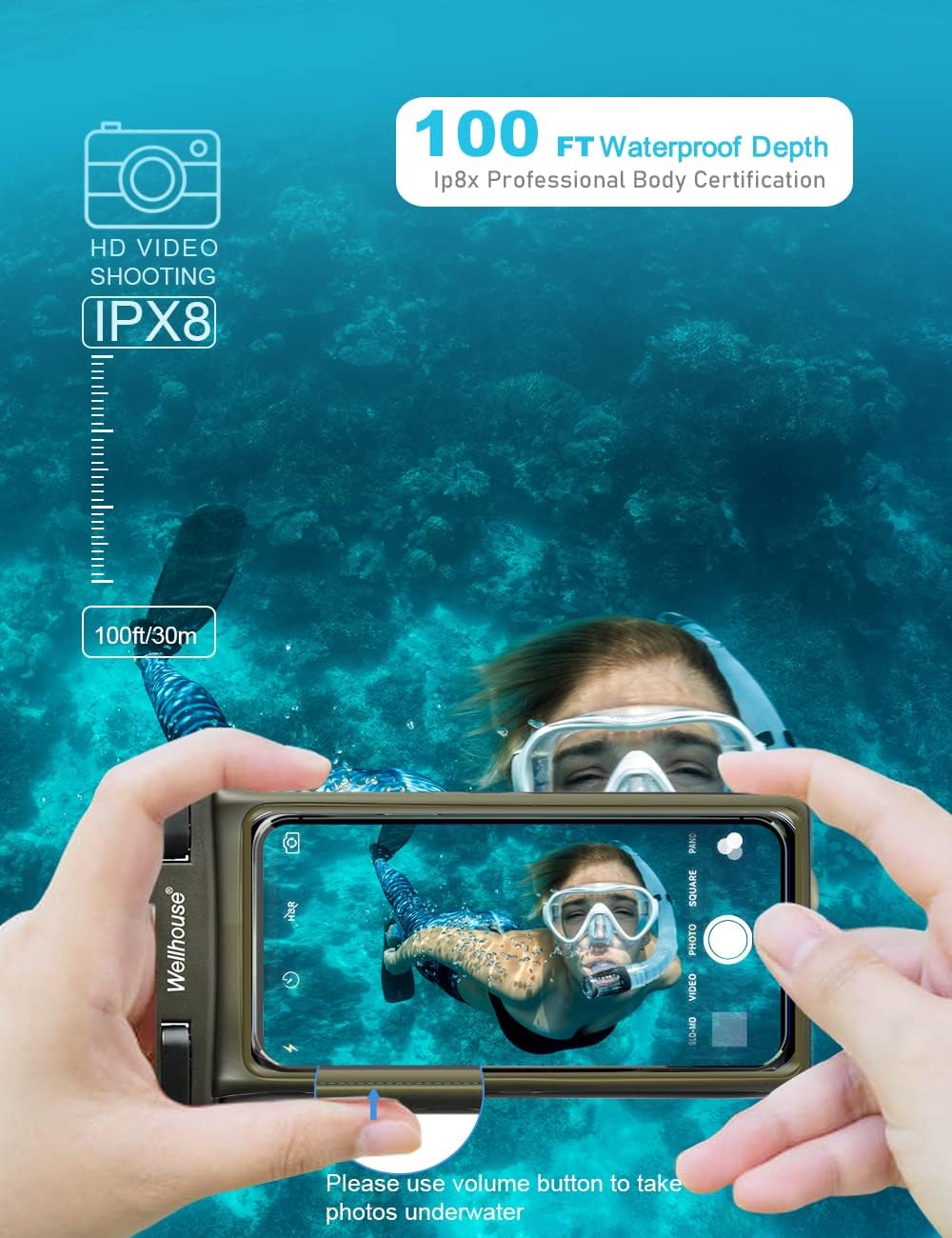 wellhouse 2-Pack Waterproof Phone Pouches