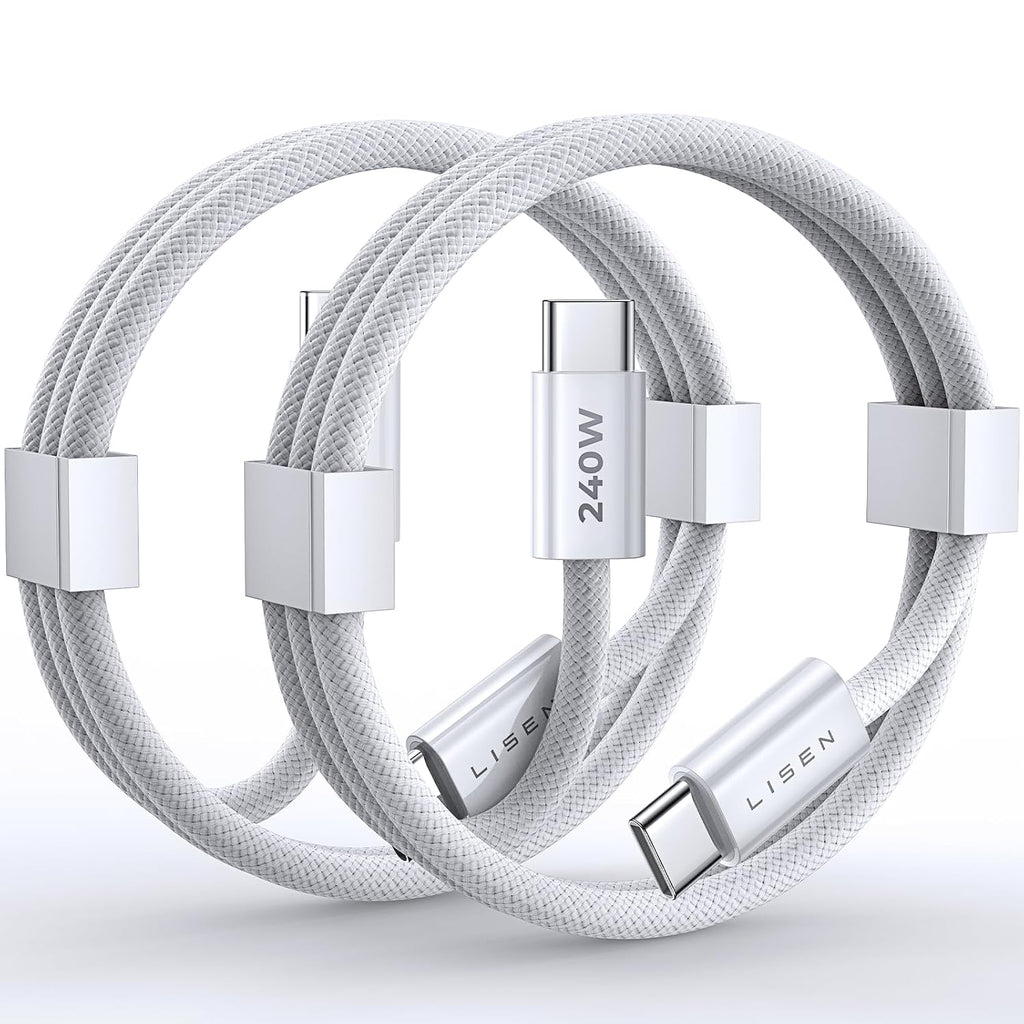 LISEN 2-Pack 240W 2m USB-C Cables